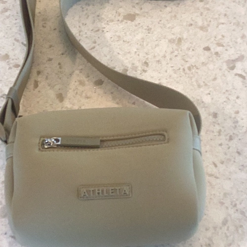 Athleta Khaki Crossbody Bag NWOT